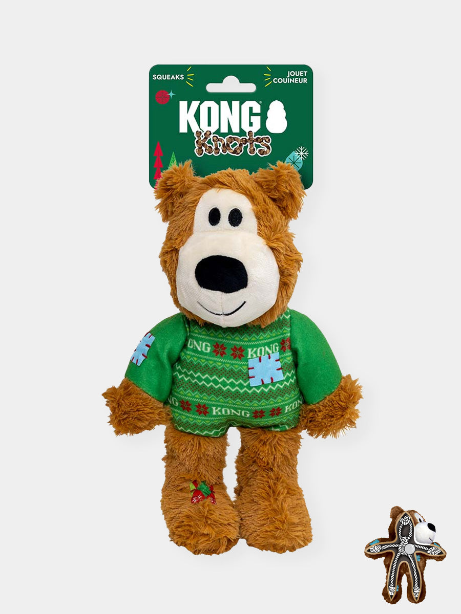 KONG-holiday-Jouet-peluche-pour-chien-Wild-Knots-Sweater-Bear-L