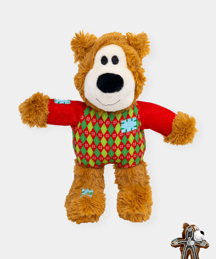 KONG-holiday-Jouet-peluche-pour-chien-Wild-Knots-Sweater-Bear-S