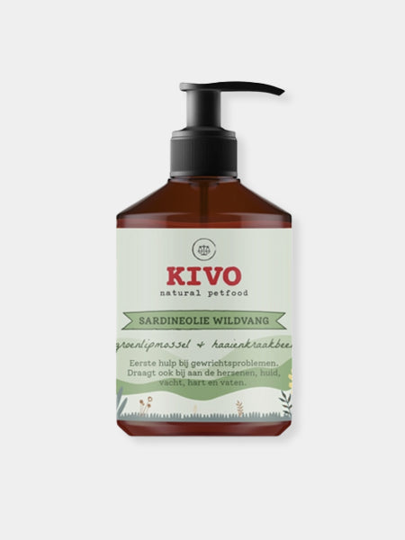 Kivo-natural-pet-food-huile-de-sardine-moule-verte-pour-chien