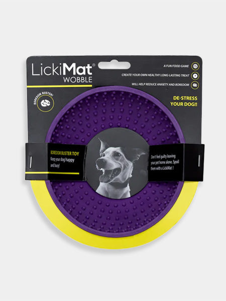        Lickimat-tapis-lechage-occupation-chien-wobble-violet