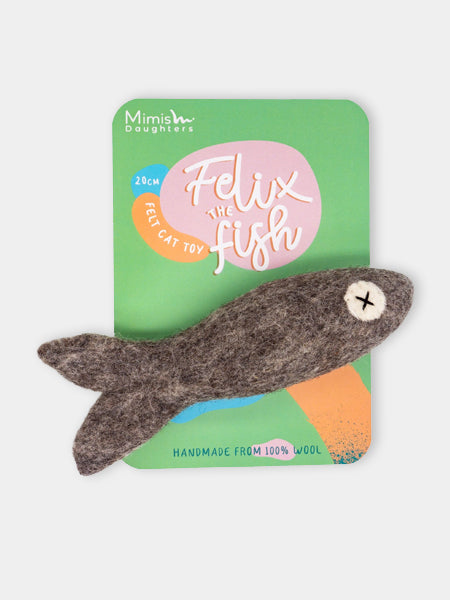       Mimis-Daughters-jouet-pour-chat-laine-naturelle-poisson-felix-20cm