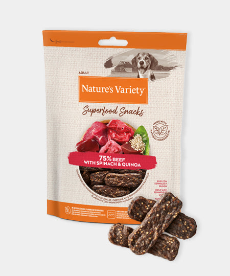       Natures-variety-friandises-pour-chien-chiot-superfood-boeuf-epinard-quinoa