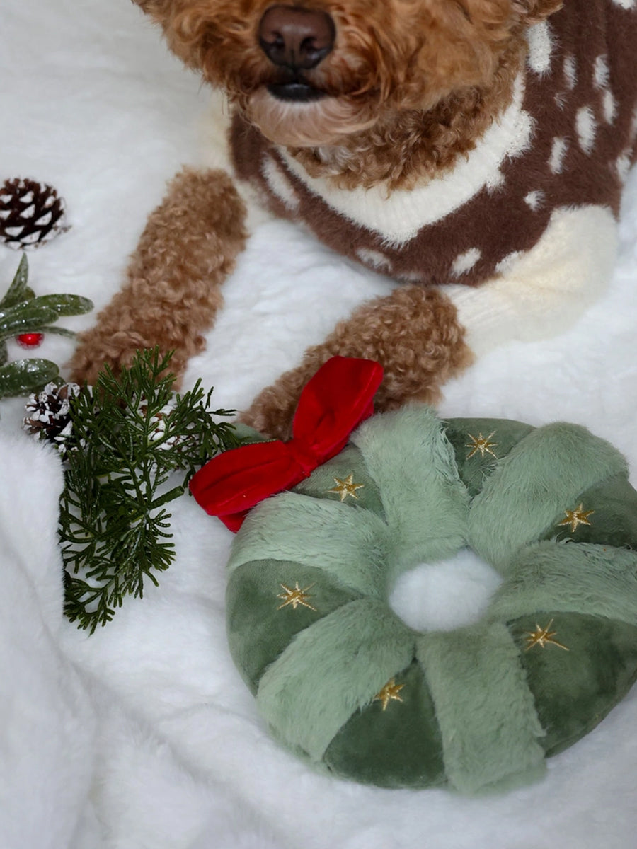 Pups-Bubs-peluche-de-fouille-pour-chien-couronne-noel