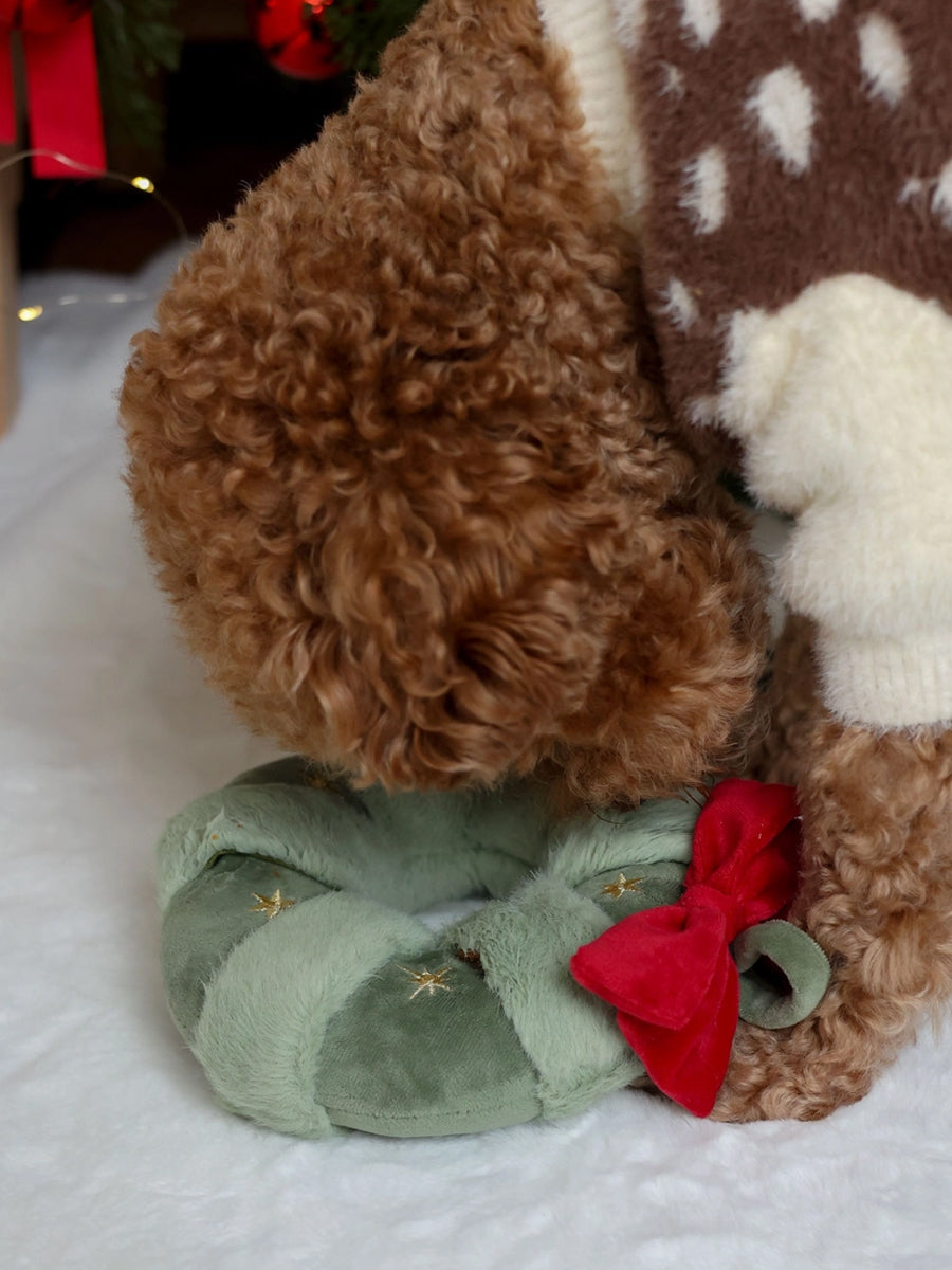 Pups-Bubs-peluche-de-fouille-pour-chien-couronne-noel