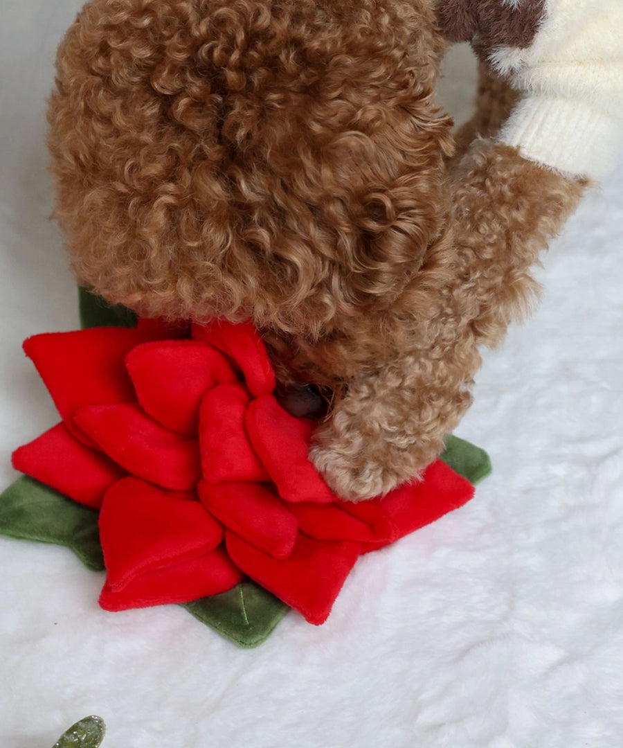 Pups-Bubs-peluche-fouille-pour-chien-Poinsettia-noel