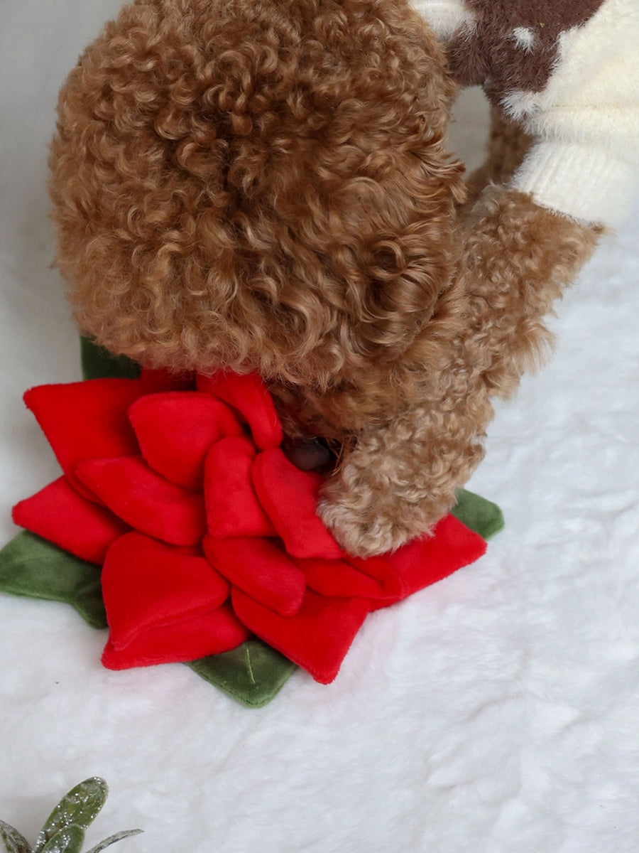 Pups-Bubs-peluche-fouille-pour-chien-Poinsettia-noel