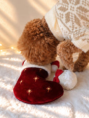 Pups-Bubs-peluche-fouille-pour-chien-chaussette-noel-Holiday-Stocking-Nosework