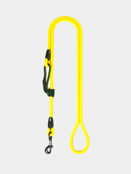 Ringhio-laisse-corde-ajustable-jaune-fluo