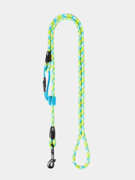 Ringhio-laisse-corde-ajustable-jaune-verte-Altitudine