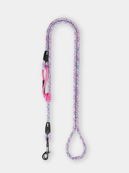 Ringhio-laisse-corde-ajustable-rose-flamingo