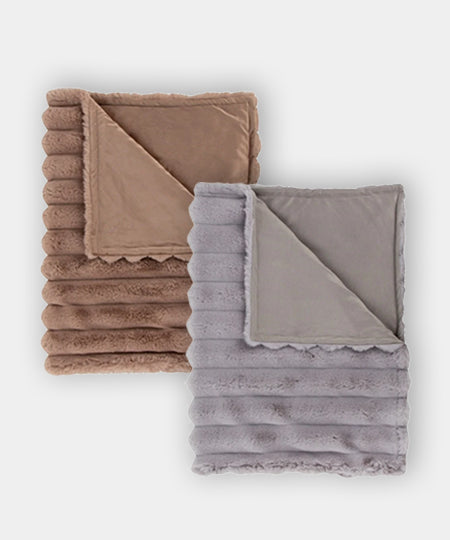 Scruffs-plaid-pour-chien-Aspen-gris-taupe