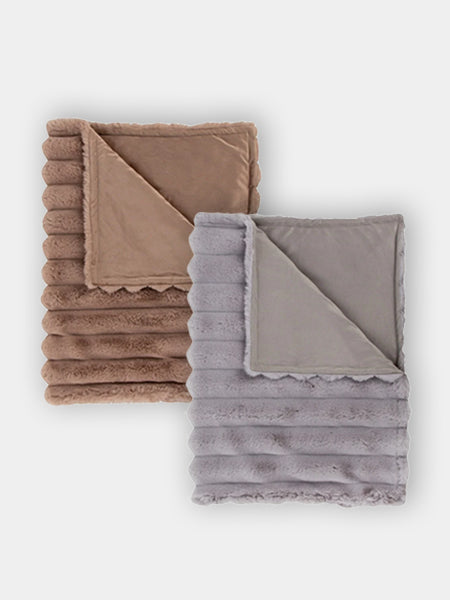 Scruffs-plaid-pour-chien-Aspen-gris-taupe