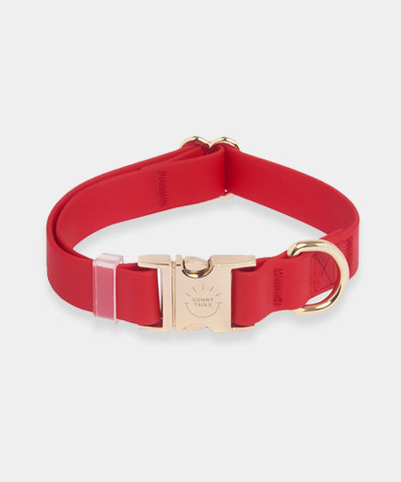 Shop-sunnytails-collier-waterproof-pour-chien-rouge