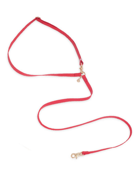 Shop-sunnytails-laisse-4-position-waterproof-pour-chien-rouge