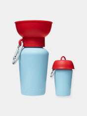 Springer-bouteille-Flip-Dog-portable-voyage-chien-bleu-rouge