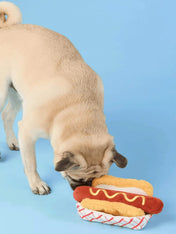 The-Foggy-Dog-peluche-fouille-balle-pour-chien-hotdog