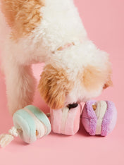The-Foggy-Dog-peluche-fouille-balle-pour-chien-macarons