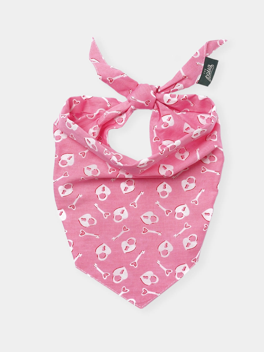 The-Paws-bandana-pour-chien-Love-Lock