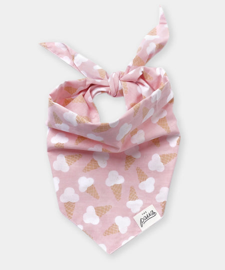 The-Paws-bandana-pour-chien-glace-rose