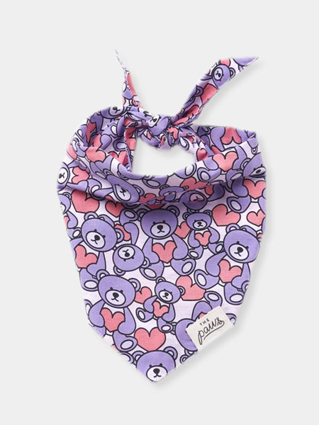 The-Paws-bandana-pour-chien-ours-violet-Cuddle