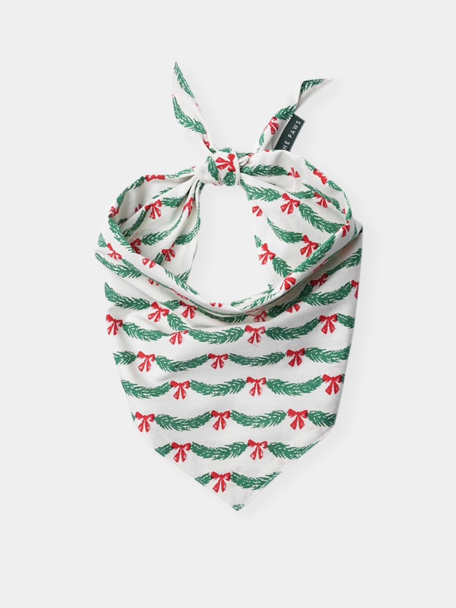 The-Paws-bandana-pour-chien-tinsel-noel