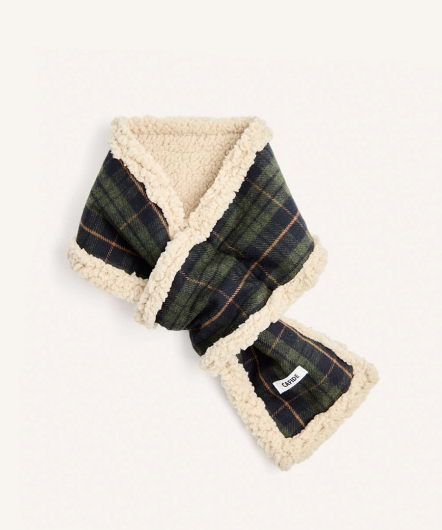 cafide-echarppe-pour-chien-premium-Mica-vert-Tartan