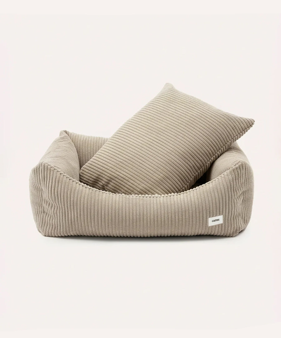 cafide-panier-pour-chien-premium-Snozy-velours-cotele-beige