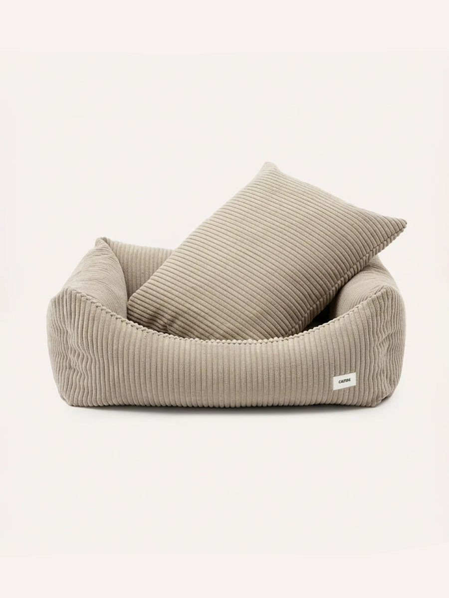 cafide-panier-pour-chien-premium-Snozy-velours-cotele-beige