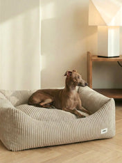 cafide-panier-pour-chien-premium-Snozy-velours-cotele-beige