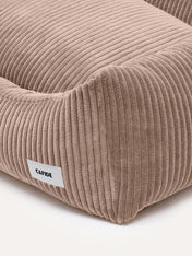 cafide-panier-pour-chien-premium-Snozy-velours-cotele-mocca