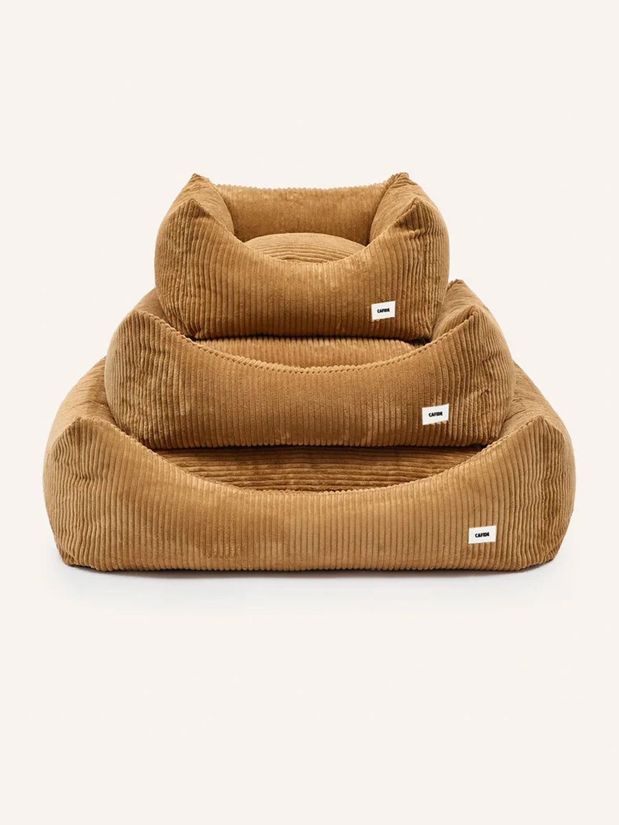 cafide-panier-pour-chien-premium-Snozy-velours-cotele-moutarde