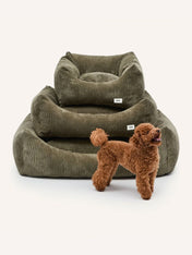 cafide-panier-pour-chien-premium-Snozy-velours-cotele-vert