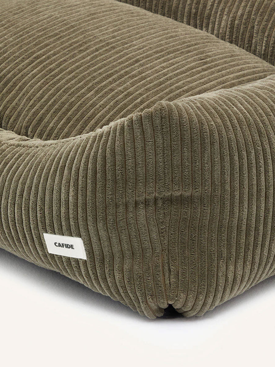 cafide-panier-pour-chien-premium-Snozy-velours-cotele-vert