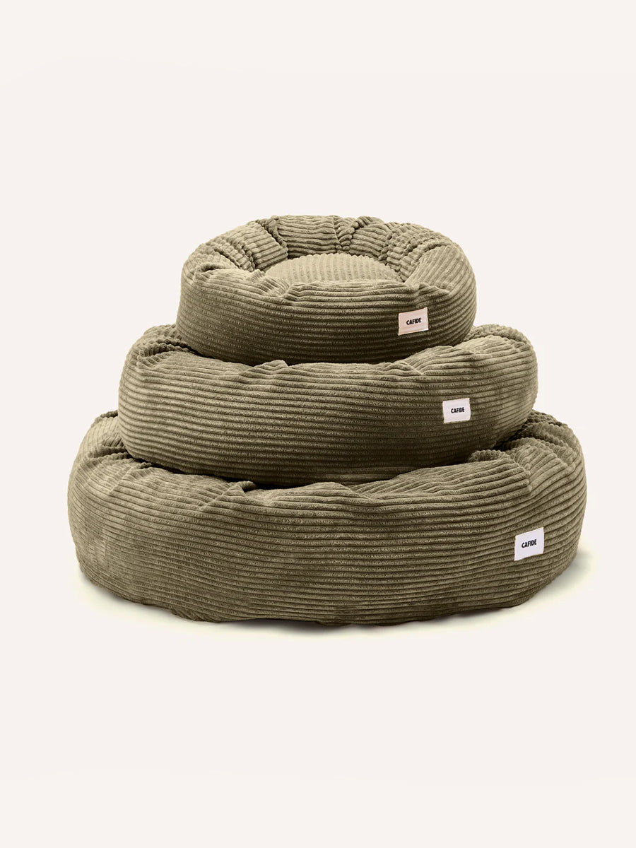 cafide-panier-rond-pour-chien-premium-nuba-velours-cotele-vert
