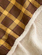 cafide-plaid-pour-chien-premium-douillet-toia-jaune-Moutard-Tartan
