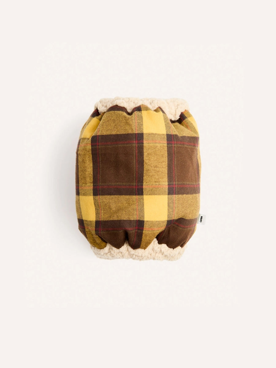 cafide-snood-pour-chien-premium-Olga-jaune-Moutard-Tartan