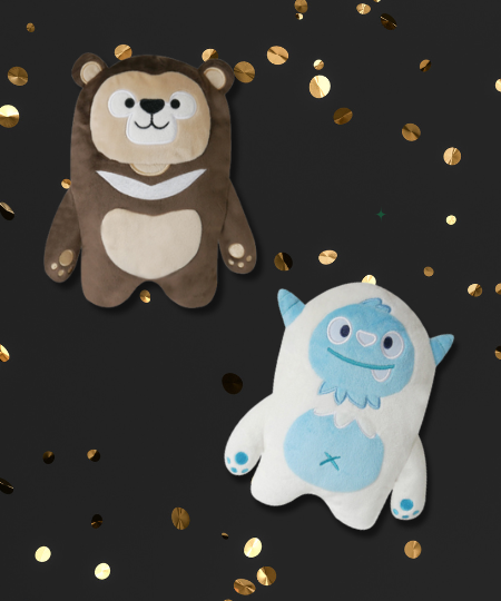 Promotion Black Friday - Lot de 2 peluches pour chien Mountain Folks