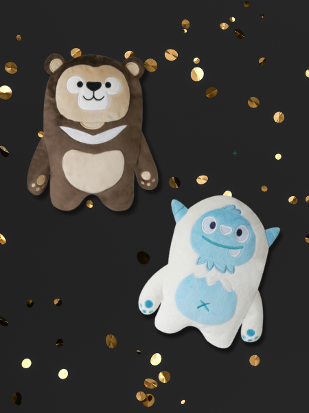 Promotion Black Friday - Lot de 2 peluches pour chien Mountain Folks