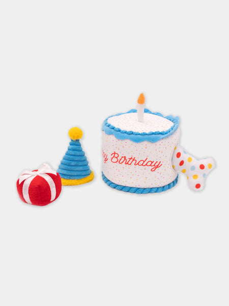       zippy-paws-Burrow-peluche-pour-chien-gateau-anniversaire