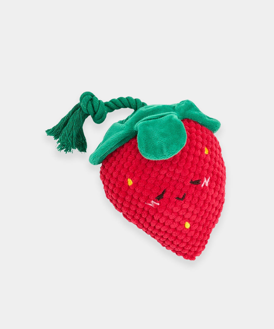 zippy-paws-jouet-corde-peluche-pour-chien-fraise