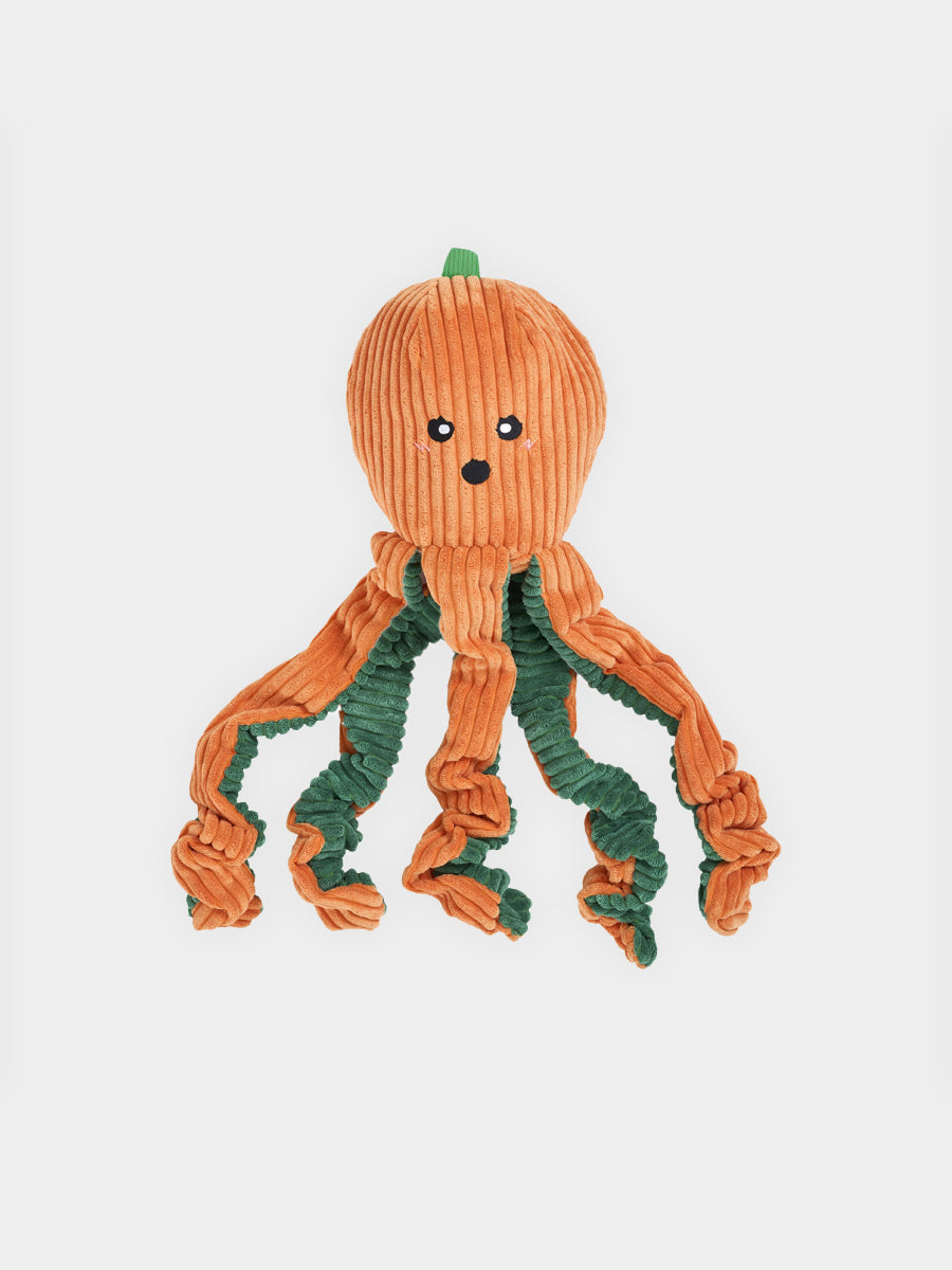 zippy-paws-jouet-occupation-peluche-pour-chien-Pieuvre-Citrouille