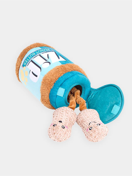 zippy-paws-peluche-fouille-pour-chien-Bungee-Burrow-beurre-de-cacahuete