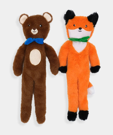 zippy-paws-peluche-pour-chien-Fluffy-Peltz-Bear-Fox