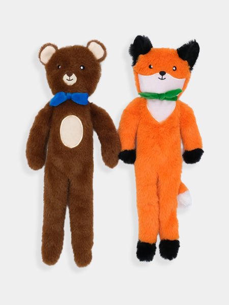 zippy-paws-peluche-pour-chien-Fluffy-Peltz-Bear-Fox