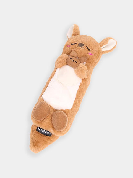 zippy-paws-peluche-pour-chien-Snooziez-Shhhqueaker-kangourou