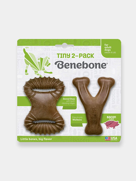    Benebone-pack-2-jouets-a-macher-pour-petit-Dental-Chew-Wishbone