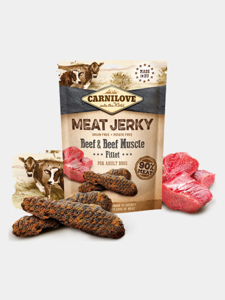       Carnilove-friandises-sans-cereales-pour-chien-meat-jerky-boeuf