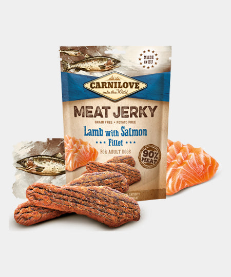    Carnilove-friandises-sans-cereales-pour-chien-meat-jerky-saumon