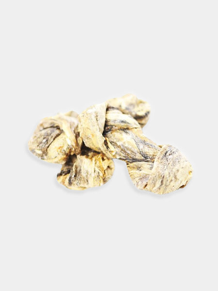     Fish4Dogs-Friandises-mastication-naturelles-pour-chien-chiot-noeud-peau-poisson