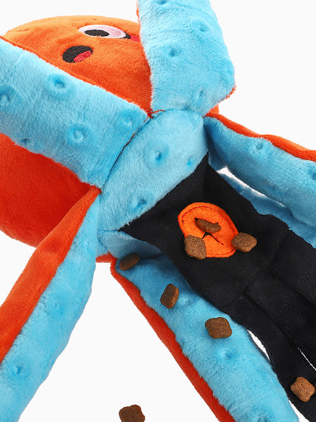    HugSmart-peluche-interactive-fouille-pour-chien-chiot-calamar